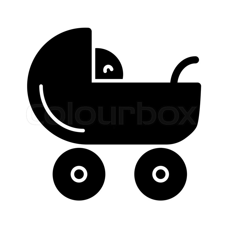 Baby Carriage Vector Icon Black And Stock Vector Colourbox 800x800 Baby Carriage Vector Icon Black And Stock Vector Colourbox