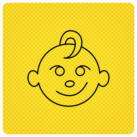 Baby Boy Face Icon Child With Smile Sign Newborn Symbol Linear 450x450 Baby Boy Face Icon Child With Smile Sign Newborn Symbol Linear