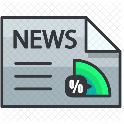 512x512 News Article Icon Of Colored Outline Style