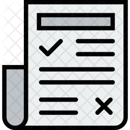 256x256 Article Icon Of Colored Outline Style