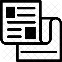 256x256 Article Icon Of Glyph Style