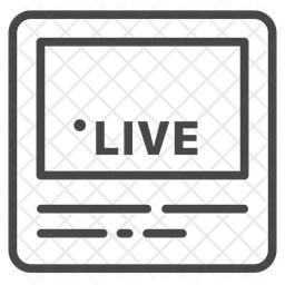 256x256 Online News Icon Of Line Style