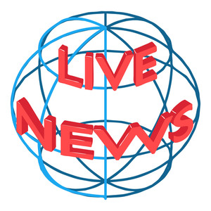 300x300 Global News Icon Isometric Illustration Of Global News Vector