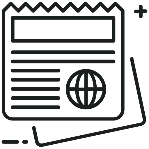 512x512 Journal, News, Newsletter, Newspaper, Publication Icon Free