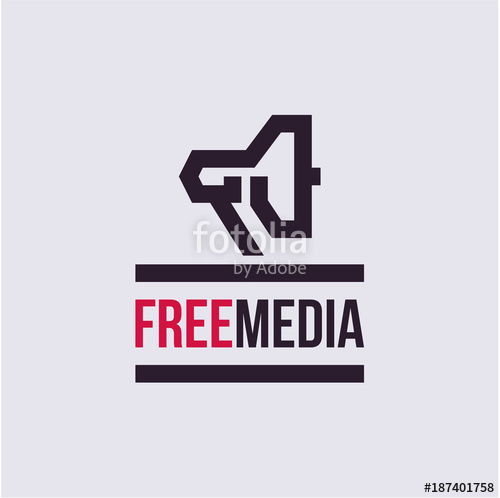 500x498 Megaphone Icon, News Icon, Free Media Logo Stock Image