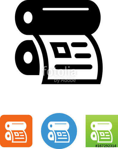 396x500 Offset Printer With Newsletter Icon Stock Image And Royalty Free