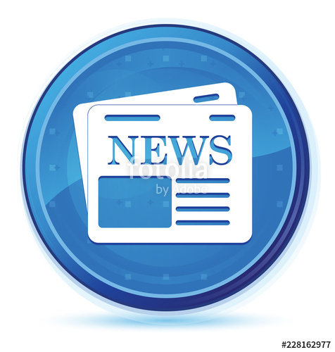 476x500 Newspaper Icon Midnight Blue Prime Round Button Stock Photo