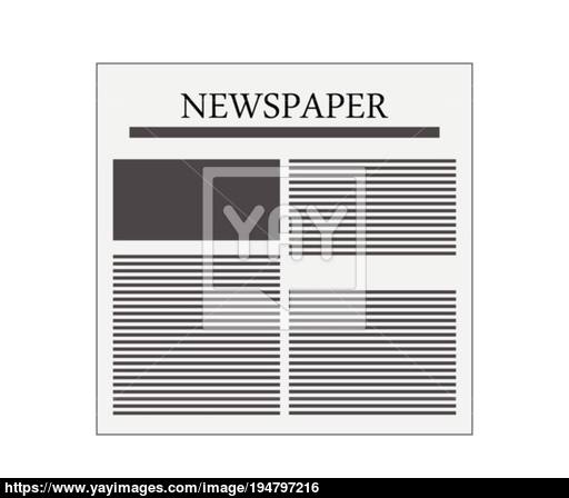 512x448 Newspaper Icon Vector