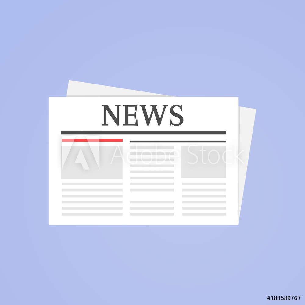 1000x1000 News Sign Newspaper Icon Isolated On Background Foto, Poster