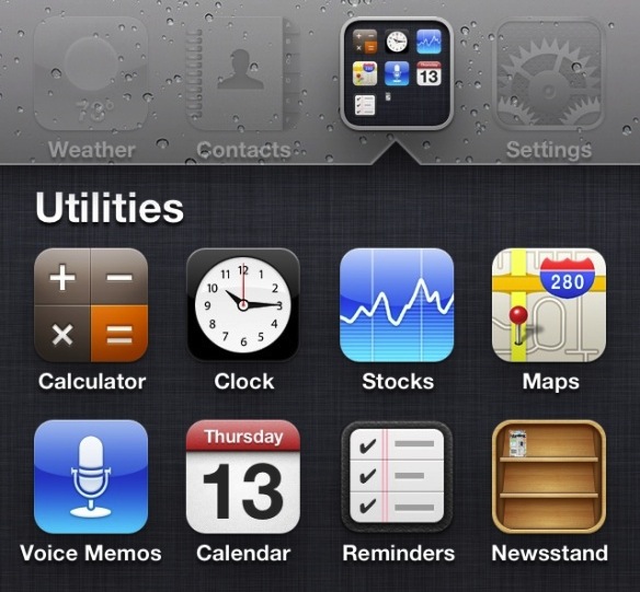 584x541 Move Newsstand App Into A Folder On Ios