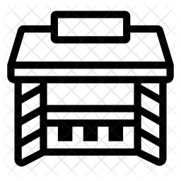 256x256 Newsstand Icon Of Line Style