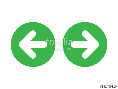 500x375 Left Right Or Back Next Arrow Icon Green Stock Image And Royalty