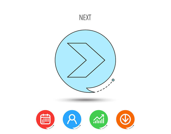 599x468 Next Arrow Icon Forward Sign Art Print