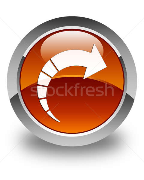 480x600 Next Arrow Icon Glossy Brown Round Button Stock Photo Faysal
