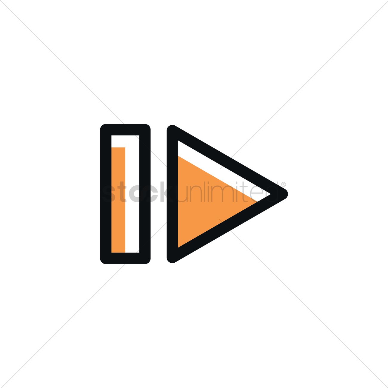 1300x1300 Next Button Icon Vector Image