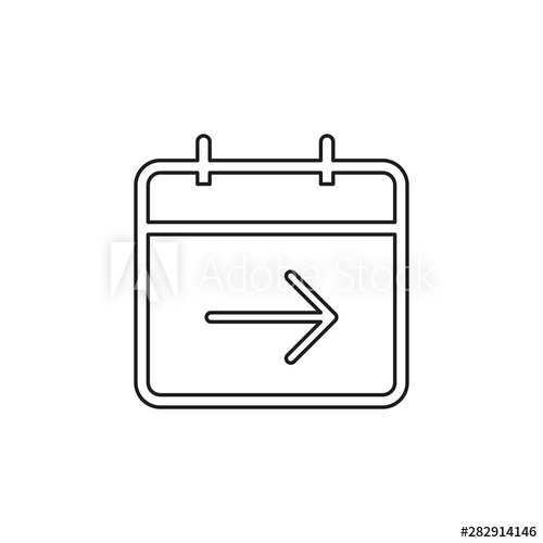 500x500 Calendar Next Day Icon, Vector Calendar Icon