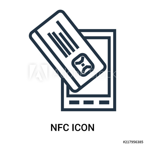 500x500 Nfc Icon On White Background Modern Icons Vector Illustration