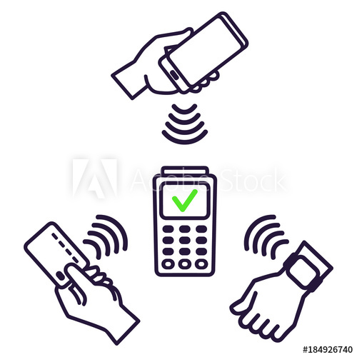 500x500 Nfc Technology Payment Vector Ounline Icon Contacless, Wireless