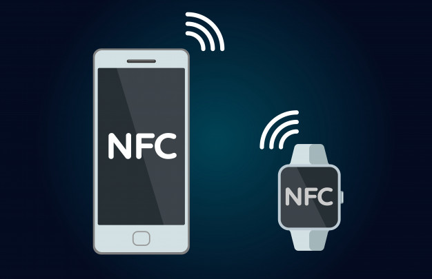 626x405 Nfc Phone And Smart Watch Concept Flat Icon Vector Premium Download