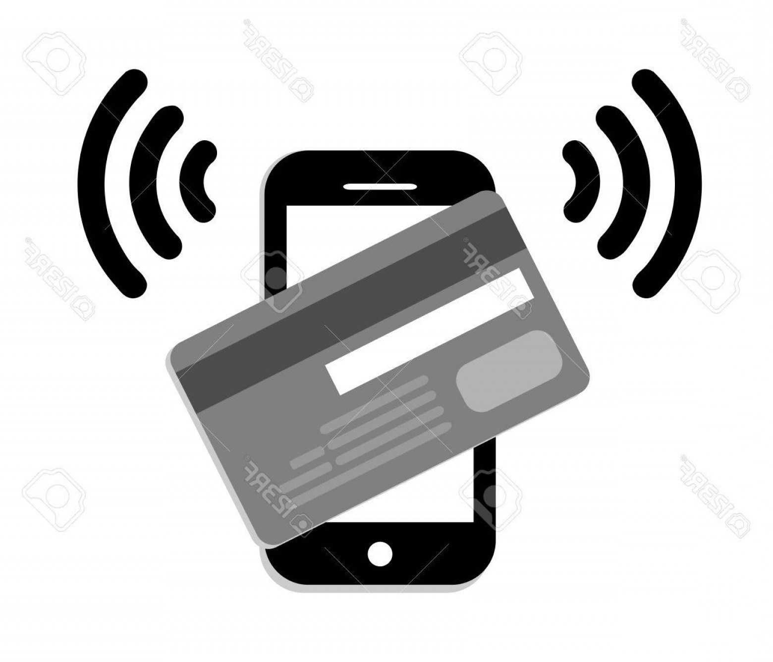 1560x1336 Photostock Illustration Mobile Paypass Credit Card Icon Nfc