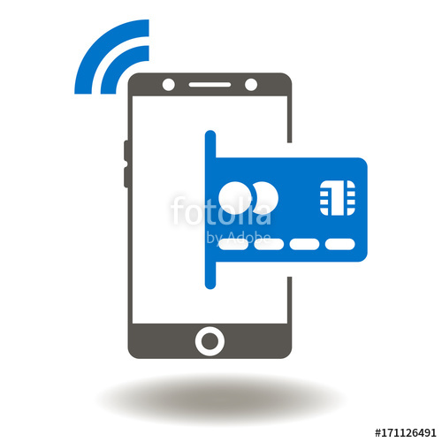 500x500 Smartphone Nfc Wireless Credit Card Online Payment Icon Vector