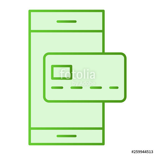 500x500 Credit Card And Mobile Phone Flat Icon Nfc Payment Green Icons