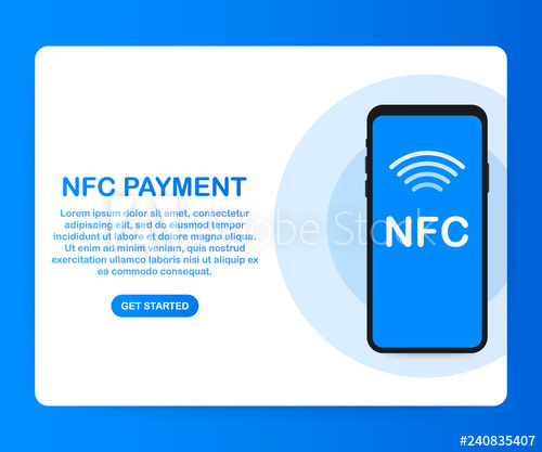 500x417 Mobile Payment Nfc Smart Phone Concept Flat Icon Vector