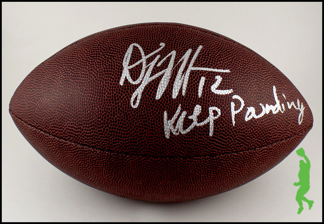 1080x747 Dj Moore Autographed Signed Wilson Nfl Football Ball Panthers Jsa