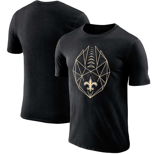 500x500 Nfl Men's Nike New Orleans Saints Black Fan Gear Icon Performance