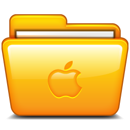 256x256 Yellow Apple Folder Icon, Png Clipart Image