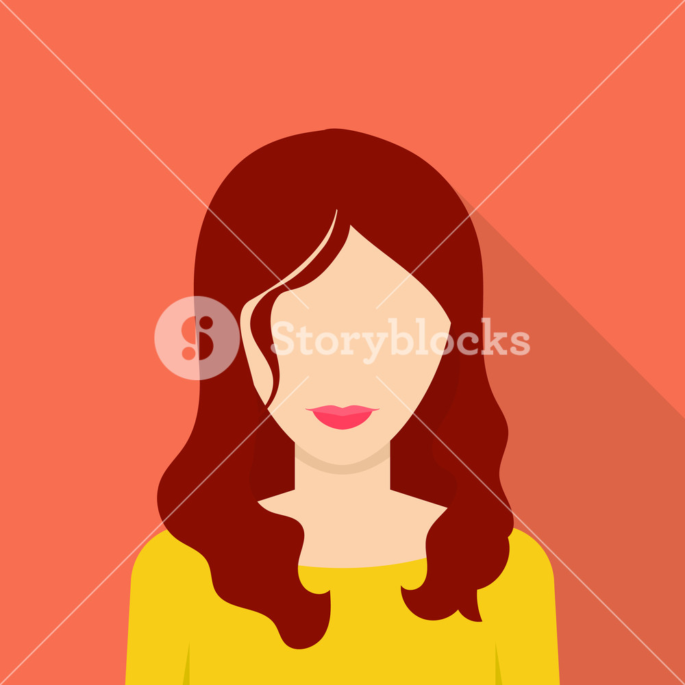 1000x1000 Nice Woman Icon Flat Illustration Of Nice Woman Vector Icon