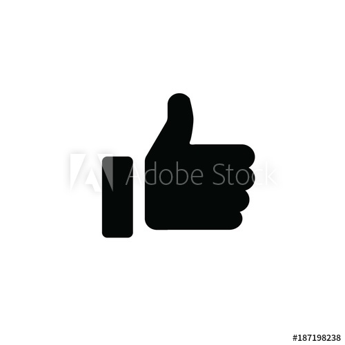 500x500 Thumbs Up Like Symbol Human Hand For Nice Or Approved Vector Icon