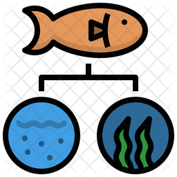 256x256 Niche Icon Of Colored Outline Style