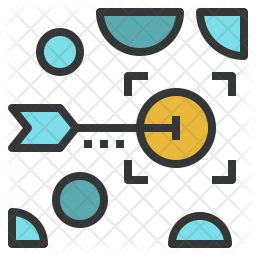 256x256 Niche Market Icon Of Colored Outline Style