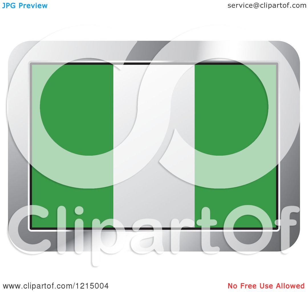 Clipart Of A Nigeria Flag And Silver Frame Icon 1080x1024 Clipart Of A Nigeria Flag And Silver Frame Icon