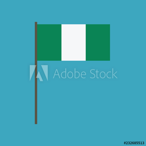 Nigeria Flag Icon In Flat Design 500x500 Nigeria Flag Icon In Flat Design