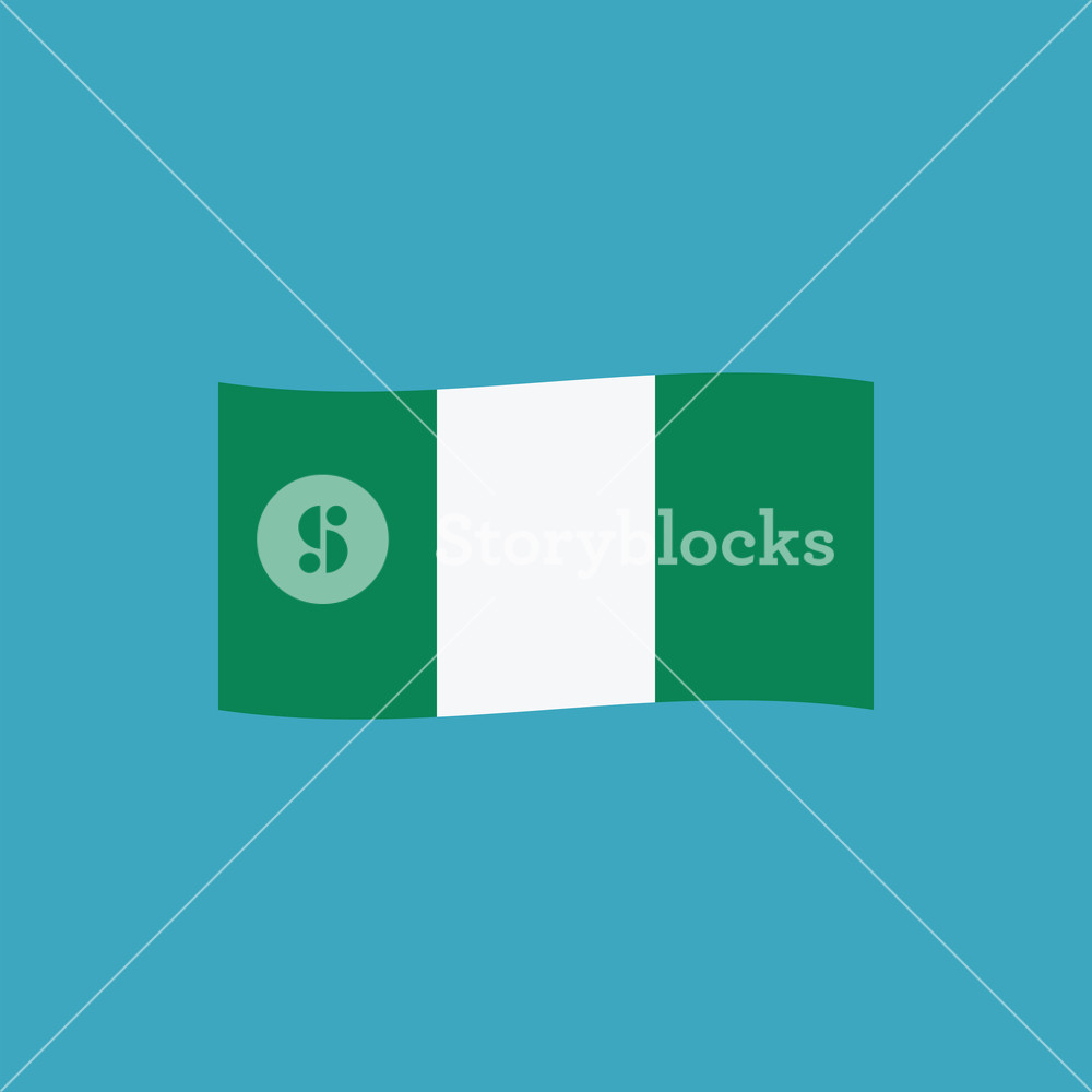 Nigeria Flag Icon In Flat Design Independence Day Or National Day 1000x1000 Nigeria Flag Icon In Flat Design Independence Day Or National Day