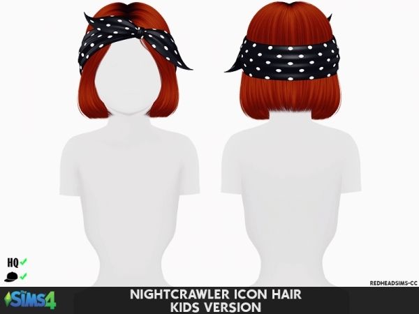 600x450 Nightcrawler Icon Hair Kids Version Sims Cc Sims The Sims