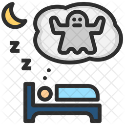 256x256 Nightmare Icon Of Colored Outline Style