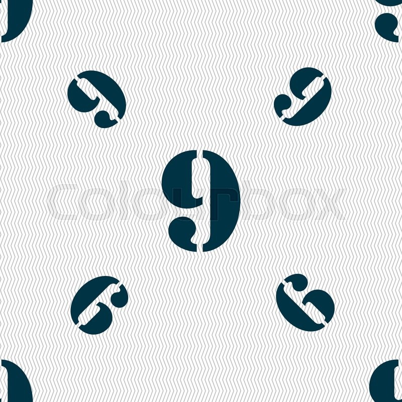 800x800 Number Nine Icon Sign Seamless Stock Vector Colourbox