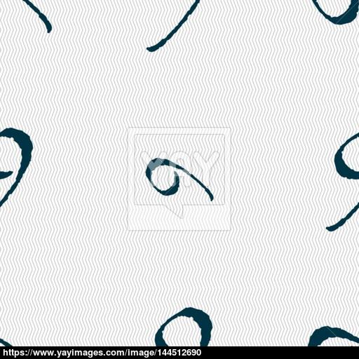 512x512 Number Nine Icon Sign Seamless Abstract Background With Geometric