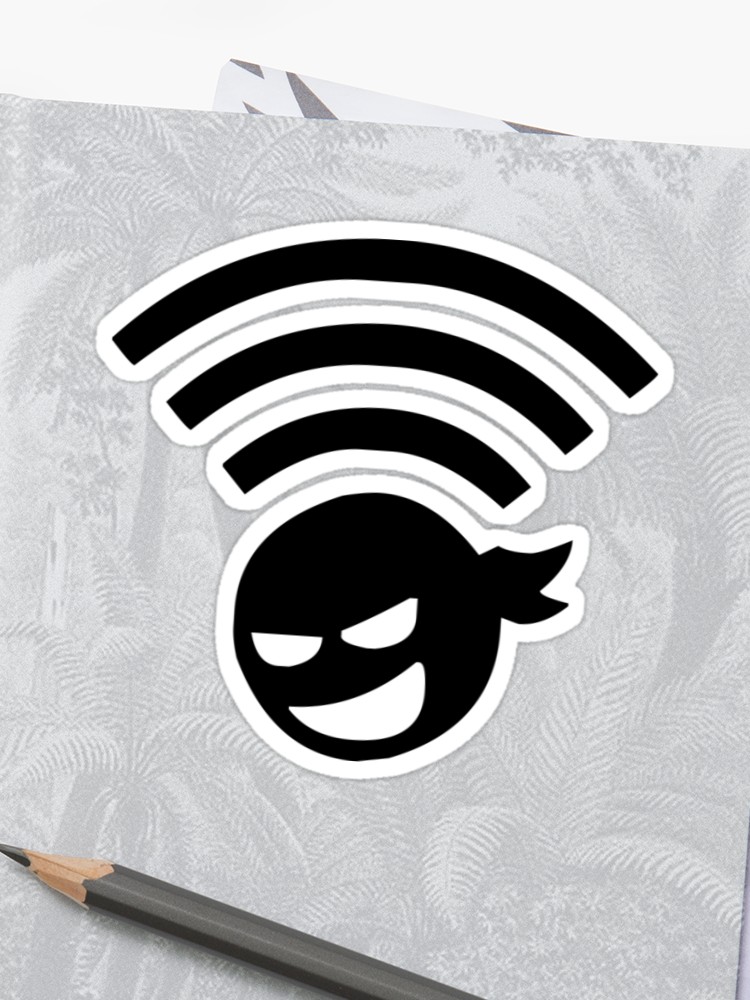 750x1000 Wifi Ninja Icon Wifi Internet Connection Sticker