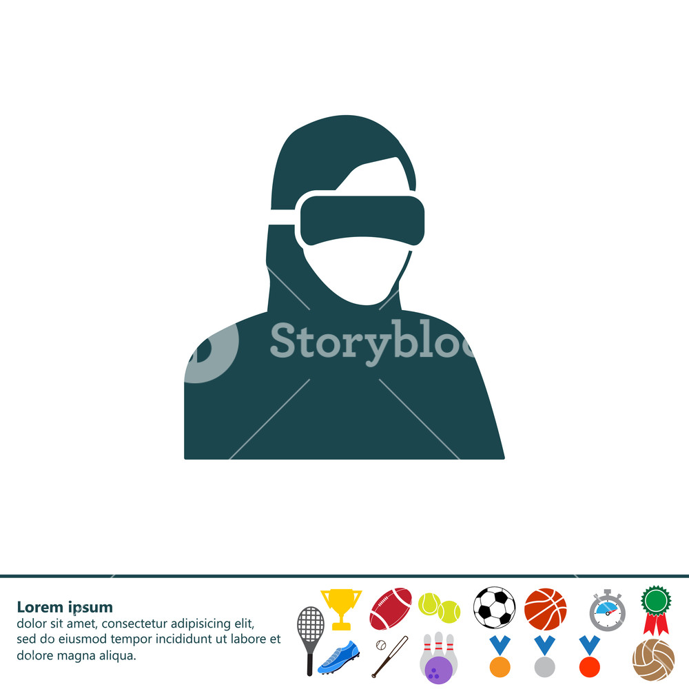 1000x1000 Virtual Reality Icon Special Forces Ninja Icon Futuristic Man