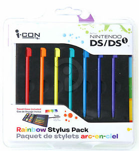 278x300 Icon Nintendo Ds Dsi Rainbow Stylus Pack Travel Case Holds