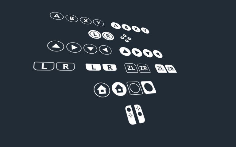 769x480 Nintendo Switch Controller Icons Pack