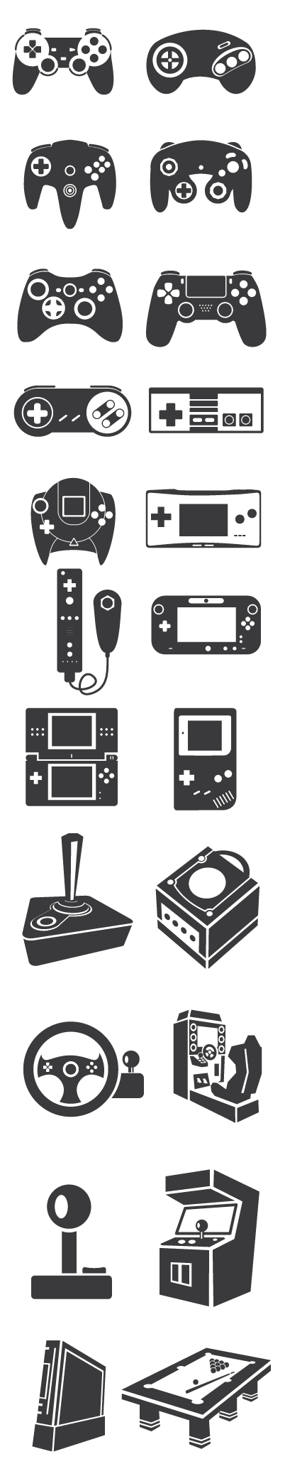 402x2061 Gaming Free Icon Pack On Behance