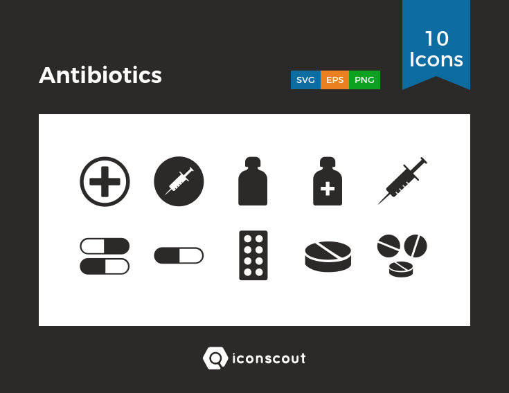 735x568 Antibiotics Icon Pack