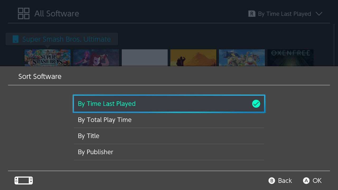 1280x720 Nintendo Switch Firmware Update Adds Sorting, Icons, Zoom