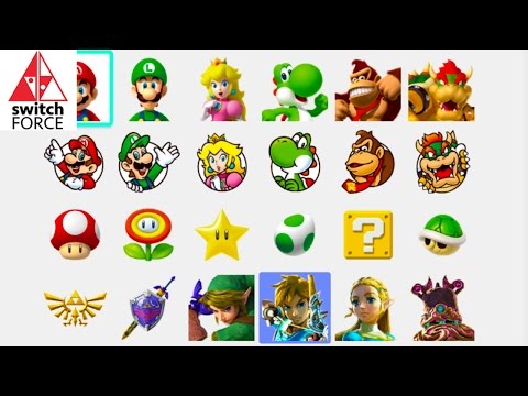 480x360 Nintendo Switch Icons All Avatars