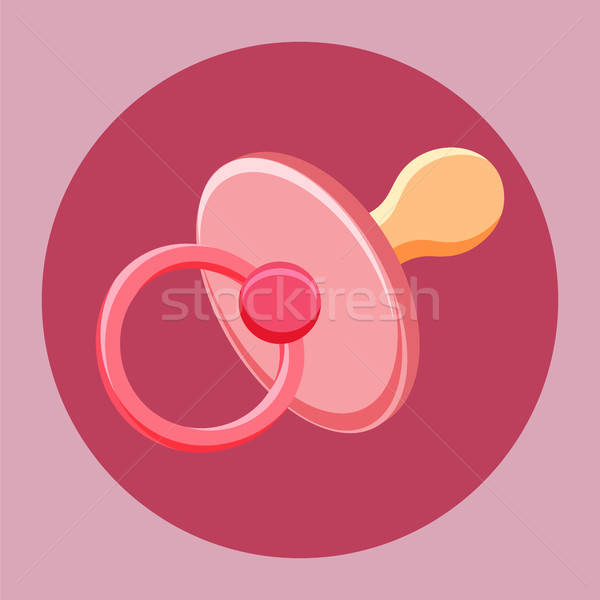 600x600 Baby Nipple Icon Vector Illustration Serhii Zhukovskyi